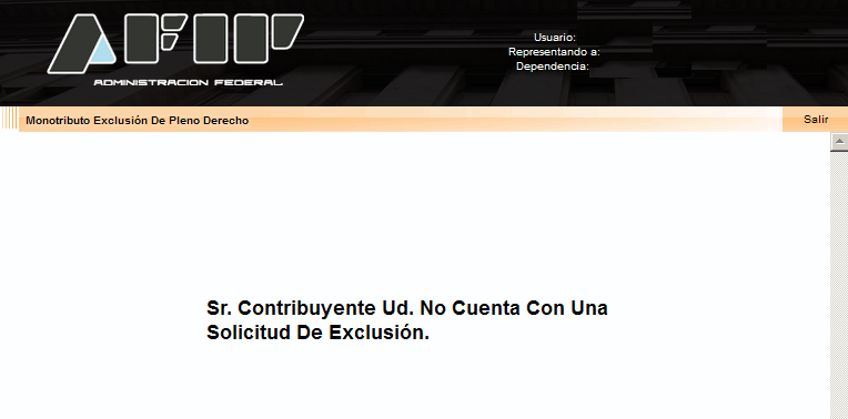 Monotributo Exclusion de Pleno derecho