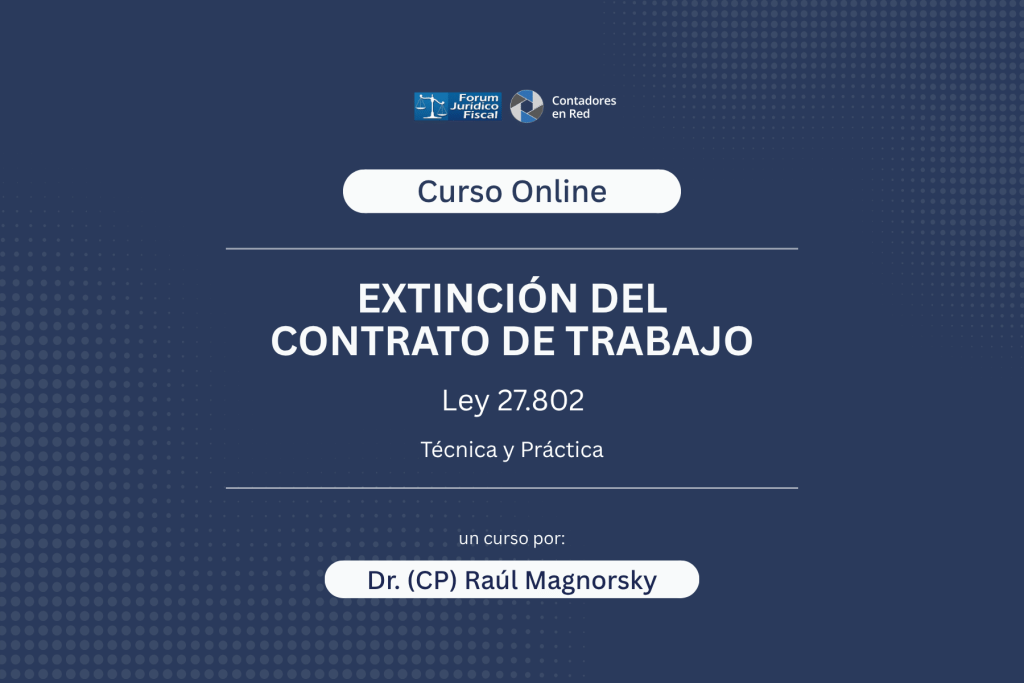 curso extinción del contrato de trabajo